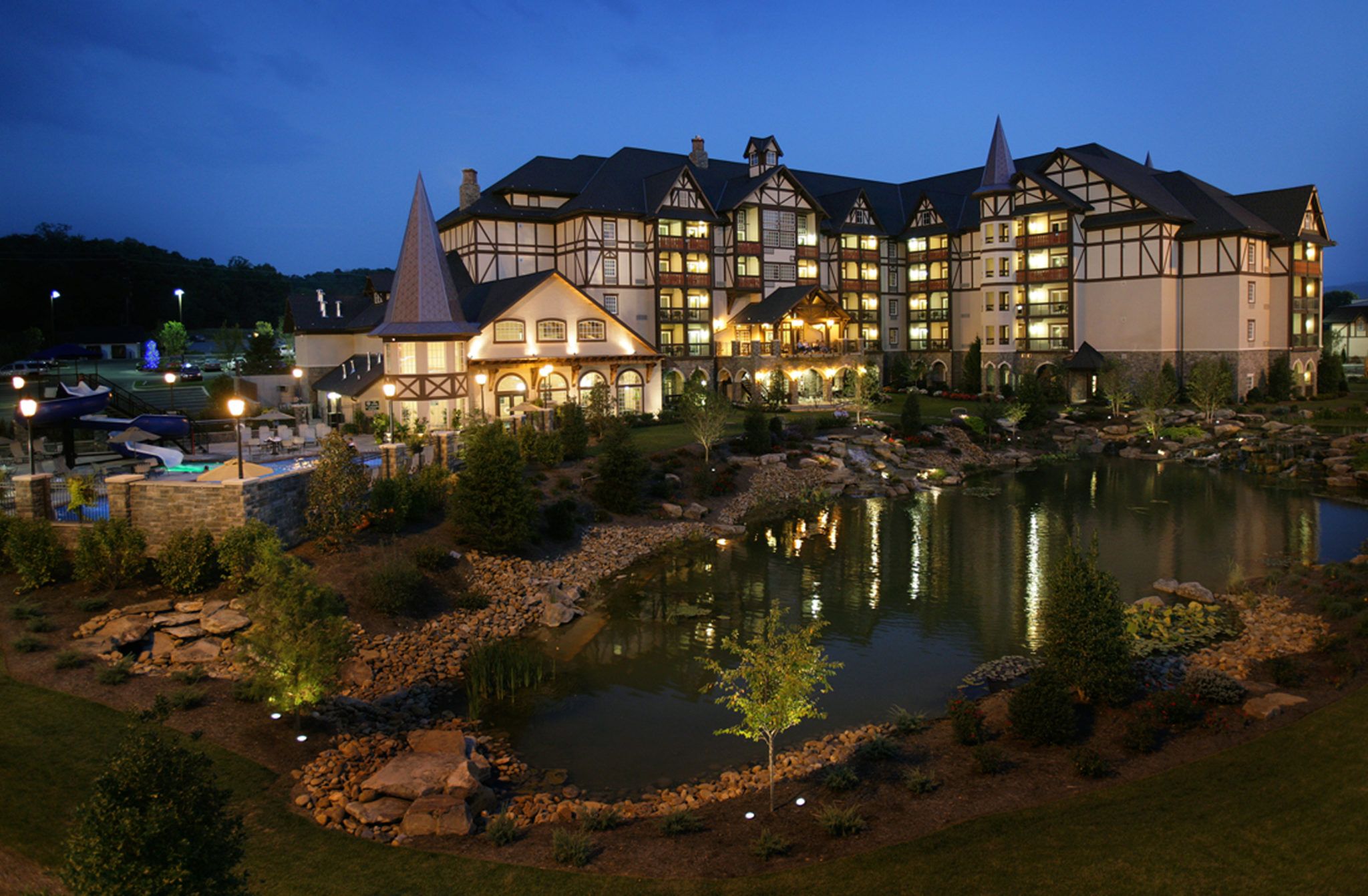 Outside the Hotel | The Inn at Christmas Place - Pigeon Forge, TN