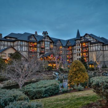 Outside the Hotel | The Inn at Christmas Place - Pigeon Forge, TN