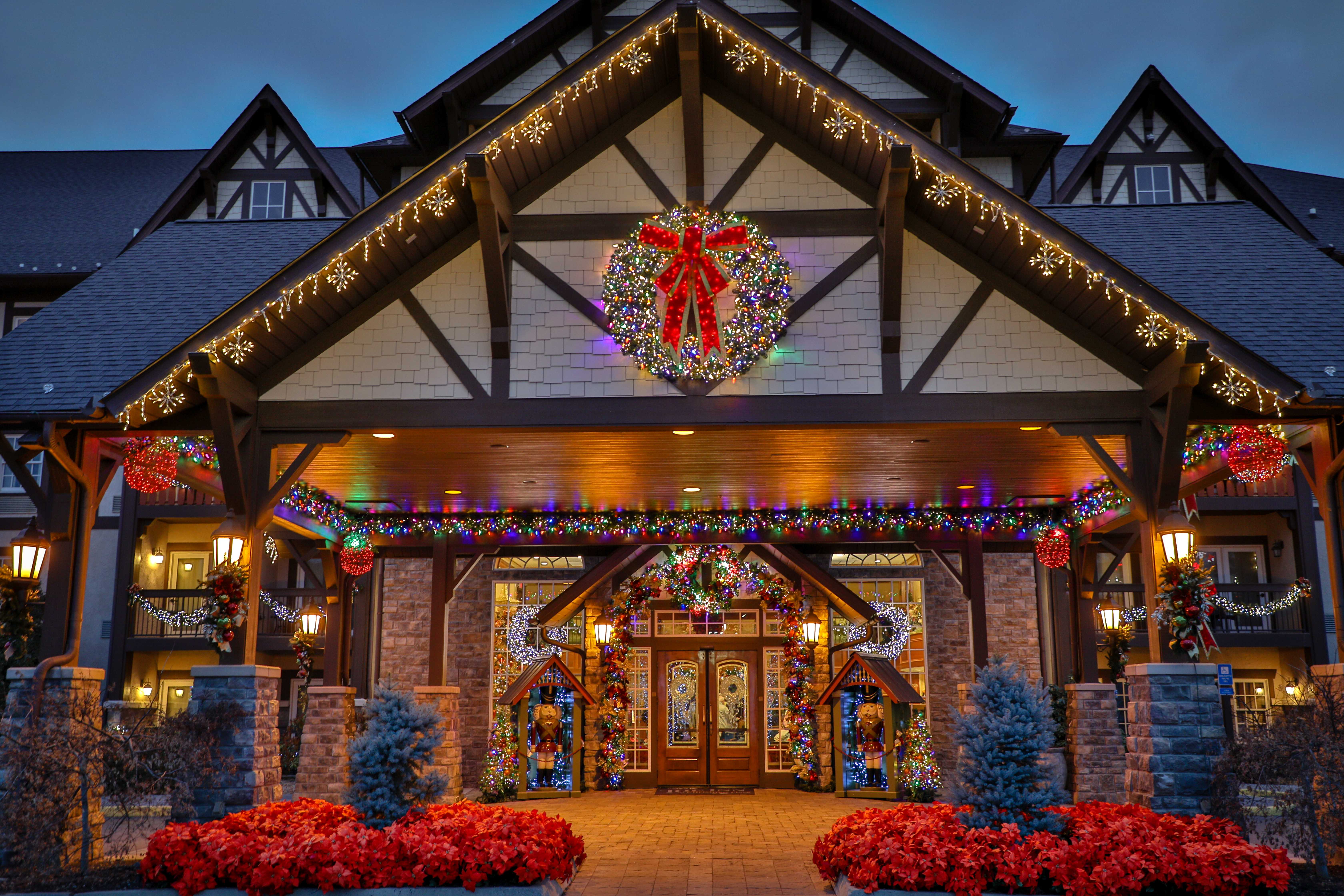 Outside The Hotel The Inn At Christmas Place Pigeon Forge TN